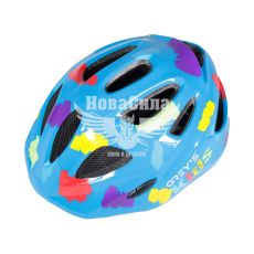 Велосипедний шолом (Greys) M дитячий синій глянцевий
