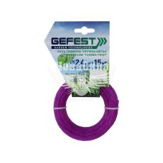 Косильна струна (Gefest) квіточка кручена 2,4мм. 15м. леска