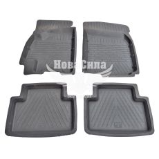 Автокилимки в салон D. Lanos (Budget) (гумові) кт.-4шт. (високий борт)