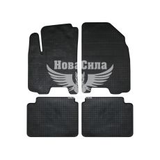 Автоковрики в салон Chevrolet Aveo (Polytep) (резиновые) кт.-4шт. (Chevrolet Lacetti)