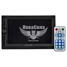 Автомагнітола 2-DIN (Cyclone) USB+Bluetooht+microSD+AUX MP-7124