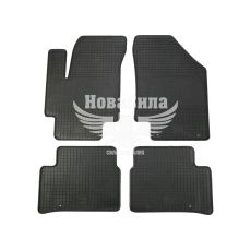Автокилимки в салон Hyundai Accent з06-10р.в. (Polytep) (гумові) кт.-4шт. Kia Rio з05-11р.в.