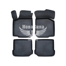 Автокилимки в салон Skoda Octavia I з97-04р.в. (Polytep) (гумові) кт.-4шт. (VW Golf IV) (високий борт)