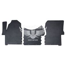 Автоковрики в салон MB Sprinter с06-18г.в. (Polytep) (резиновые) кт.-2шт.