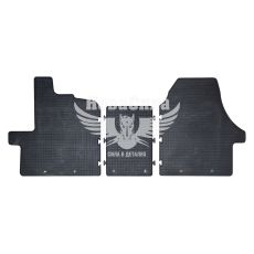 Автокилимки в салон Fiat Ducato з06р.в. (Budget) (гумові) кт.-3шт. (Peugeot Boxer, Citroen Jumper з06р.в.)