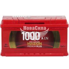 АКБ 110-А/Ч (Maxion) Premium+ (R+) 1000A обсл. з пробк. (353х175х190мм.)