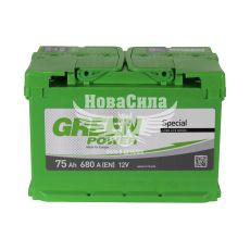 АКБ 75-А/Ч (Green Power) (L+) 680A (276х175х190мм.)