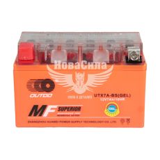 АКБ мото гелевый 12V 7-А/Ч L+ (OUTDO) (150х87х94)