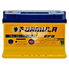 АКБ 78-А/Ч (Formula) EFB (R+) 750A (278х175х190мм.)