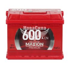 АКБ 60-А/Ч (Maxion) Premium (L+) 600A обсл. з пробк. (242х175х190мм.)