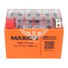 АКБ мото гелевый 12V 11,2-А/Ч L+ (Maxion) (150х87х110)