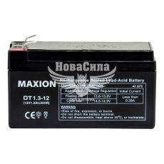 АКБ UPS 12V 1,3-А/Ч R+ (Maxion) (97х45х59)