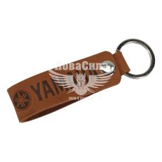 Брелок на ключі Yamaha коричневий (Україна) (шкіра)