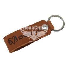 Брелок на ключі Dodge коричневий (Україна) (шкіра)
