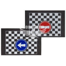 Бризговик вантаж. унів. 400х600мм. кірпіч стрілка (Турція)