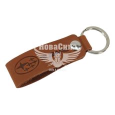 Брелок на ключі Subaru коричневий (Україна) (шкіра)