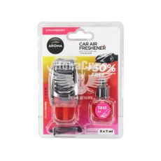 Ароматизатор (Aroma Car) Supreme Duo Strawberry (рідкий на дефлектор) 2x7мл.