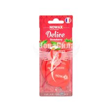 Ароматизатор (Nowax) Delice Strawbеrry (підвісний листок)