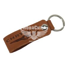 Брелок на ключі Chrysler коричневий (Україна) (шкіра)