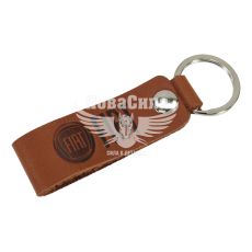 Брелок на ключі Fiat коричневий (Україна) (шкіра)