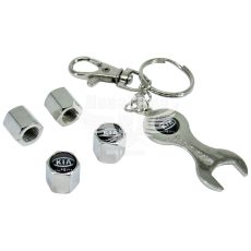 Брелок на ключі + ковпачки на вентиль KIA (КНР)