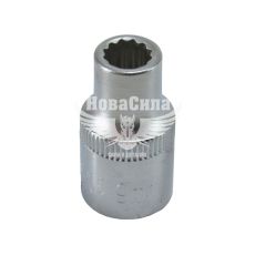 Головка торцева низька дванадцятигранна 1/2 9мм. (Intertool)