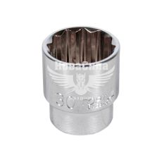Головка торцевая низкая двенадцатигранная 1/2 30мм. (Toptul)
