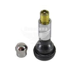 Вентиль для легковых бескамерных колес (Украина) хром (сосок)