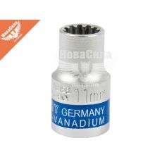 Головка торцева низька дванадцятигранна Spline 1/2 11мм. (King ROY)