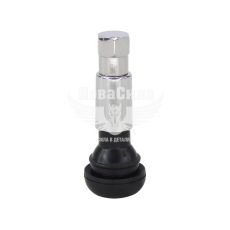 Вентиль для легковых бескамерных колес (Украина) хром цинк (сосок)