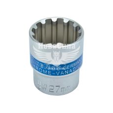 Головка торцева низька дванадцятигранна Spline 1/2 27мм. (King ROY)