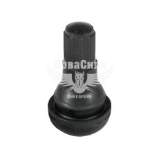 Вентиль для легкових безкамерних коліс (Україна) чорний короткий (сосок)
