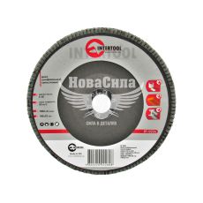 Диск шліфувальний пелюстковий 180x22мм К-60 (Intertool)