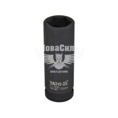 Головка торцева ударна висока шестигранна 1/2 19 мм. (Yato)