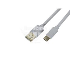 Кабель для зарядки моб. телеф. USB 1.8м. білий (Atcom) (Type-C)