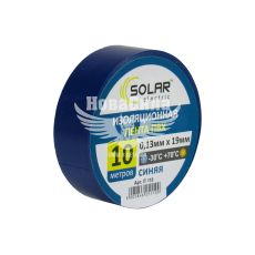 Изолента (Solar) 10м синяя