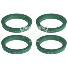 Кільця центрувальні для колісних дисків 72.6-57.1 (Walline) термопластик