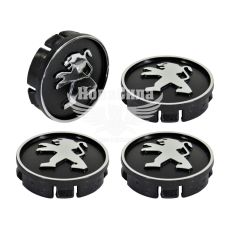 Ковпачки для титанових дисків Peugeot (КНР) 60/55мм. (чорний)