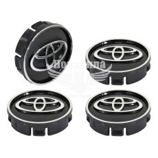 Ковпачки для титанових дисків Toyota (КНР) 60/55мм. (чорний)