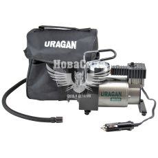 Компрессор автомобильный (Uragan) в прикур. 1-но цилиндр. 37л / мин.