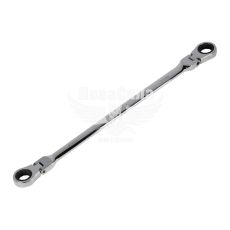 Ключ накидний 17х19мм. подовжений з тріщоткою та шарніром (Andrmax)