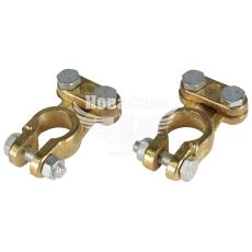 Клеммы для аккумулятора (Molder Tools) легковые, латунь 155гр.