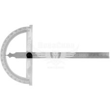 Кутомір - Транспортир з лінійкою 150х200мм (Yato) кут - 180-гр