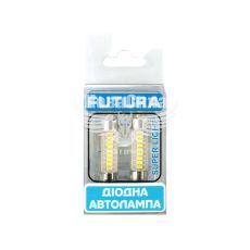 Лампочка 2-ох цокольна LED T11_C8W SMD біла 9-діодів 12V-1,2Вт SV8.5-8 35мм. (Futura) (к-т.-2шт.)
