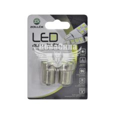 Лампочка 1-но конт. груша біла LED SMD 12V 3-діоди P21W BA15s (Zollex) (к-т.-2шт.)