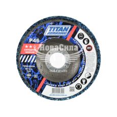Круг зачисний 125x22.23 нетканий (TITAN Abrasive) (корал) (синій)