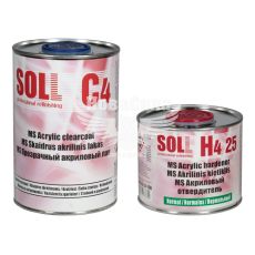 Лак акриловий (SOLL) MS C4 1л.+ затверджувач H4 10 0,5л. 2:1
