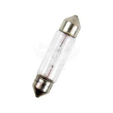 Лампочка 2-ох цокольна C10W біла 24V-10Вт SV8.5-8 41мм. (Brevia) (упак.-10шт.)