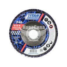 Круг зачисний 125x22.23 нетканий (TITAN Abrasive) (корал) (фіолетовий)