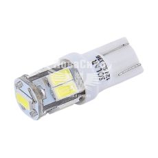 Лампочка без цоколя LED T10_W5W SMD біла 9-діодів 12V W2.1x9.5d (Solar) (к-т.-2шт.)